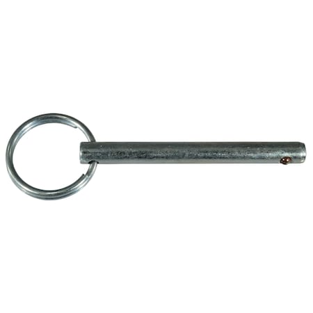 Midwest Fastener Cotterless Hitch Pin, 1/4 in Dia, 3 in Usable Lg, Steel, 4 PK 930122